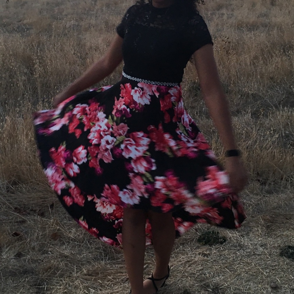 Floral Homecoming Dress